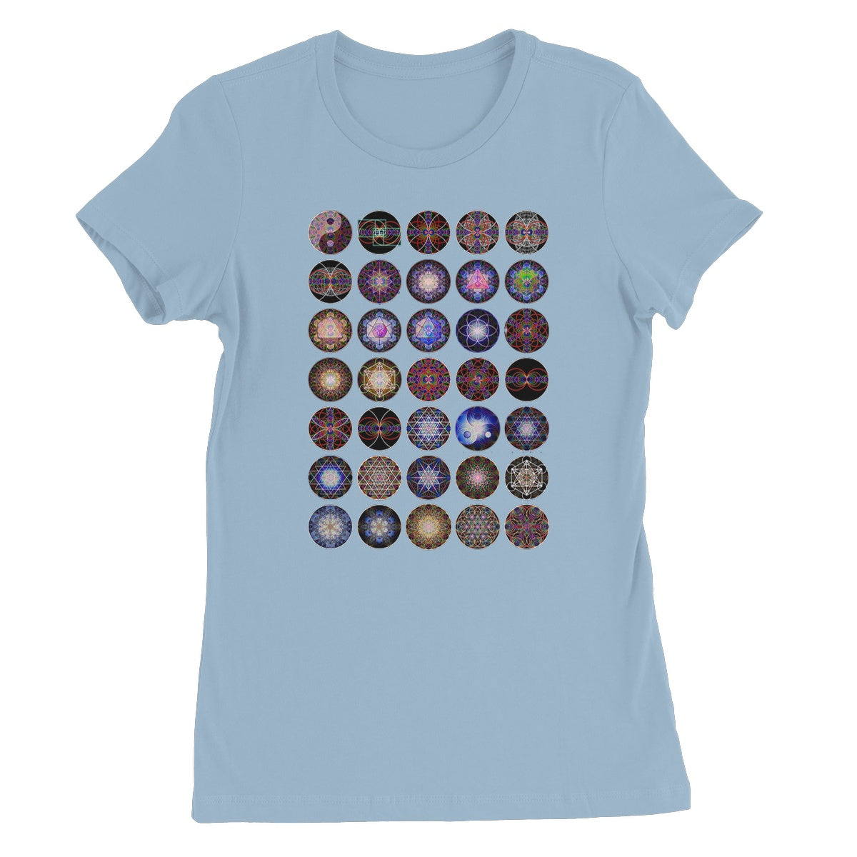35 Sound Waves Clear including the Platonic Solids Women's Favourite T-Shirt