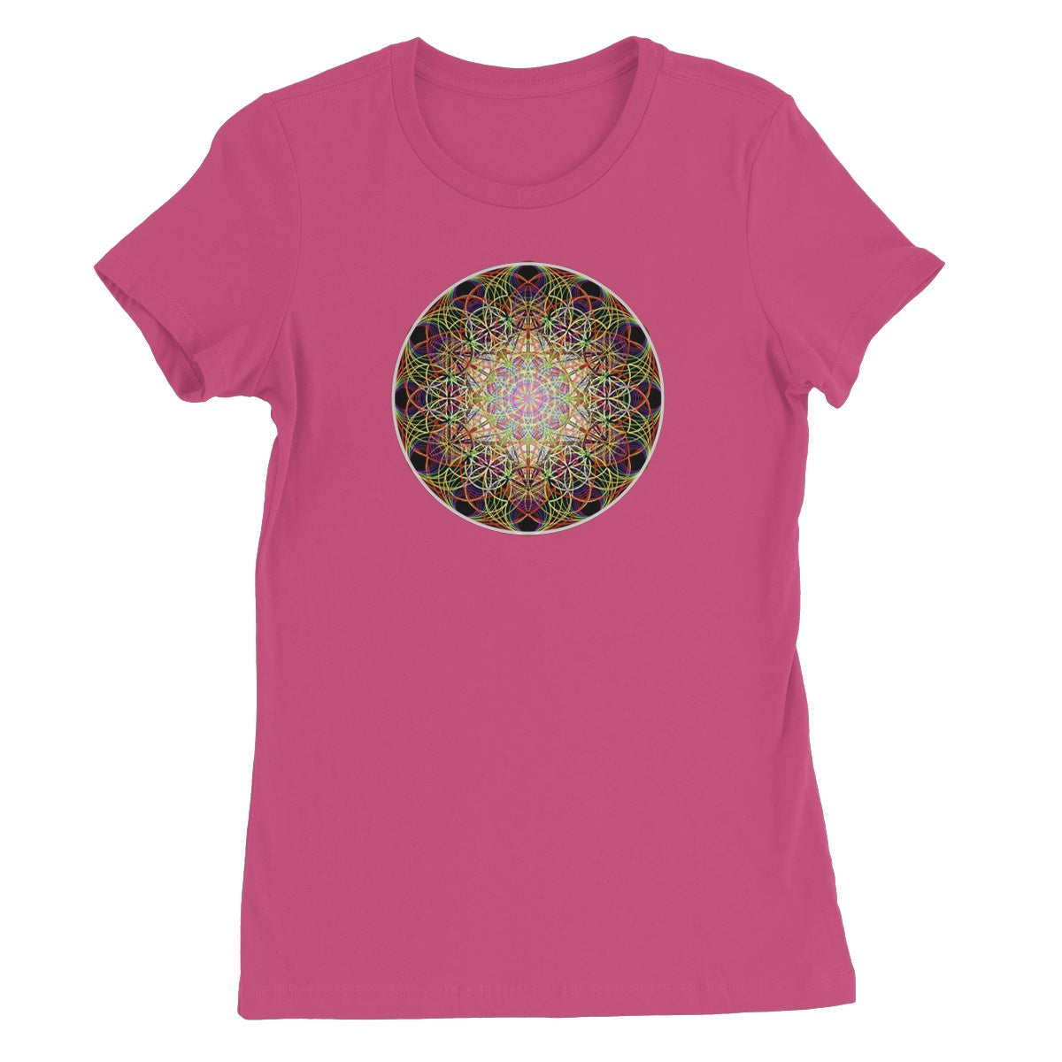 Metatron's Cube Rainbow Wave Women's Favourite T-Shirt