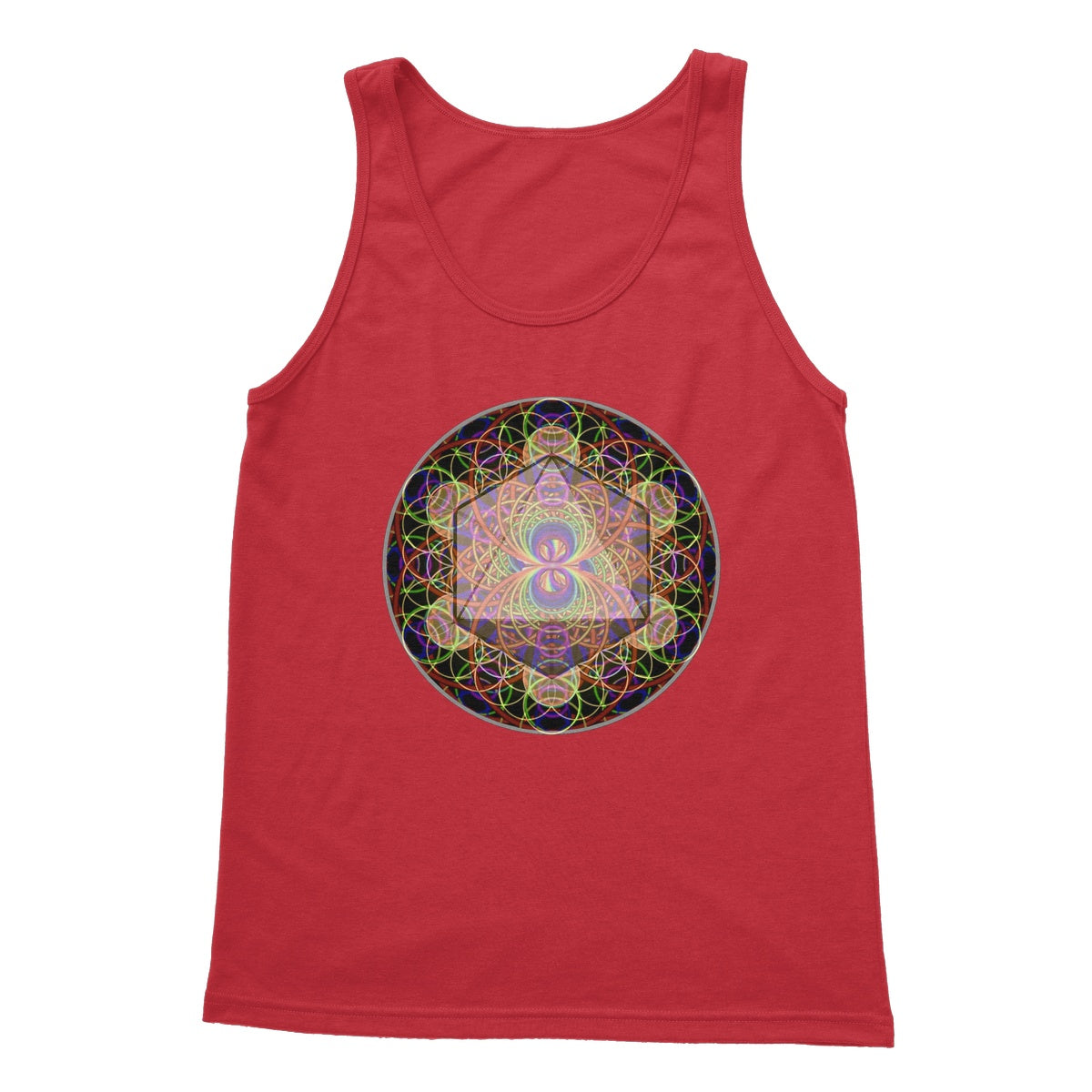 The Platonic Solid Octahedron Softstyle Tank Top