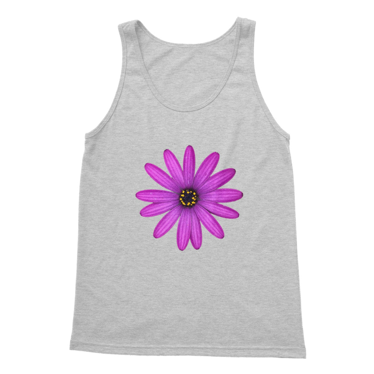 Purple Petals Softstyle Tank Top - Nature of Flowers