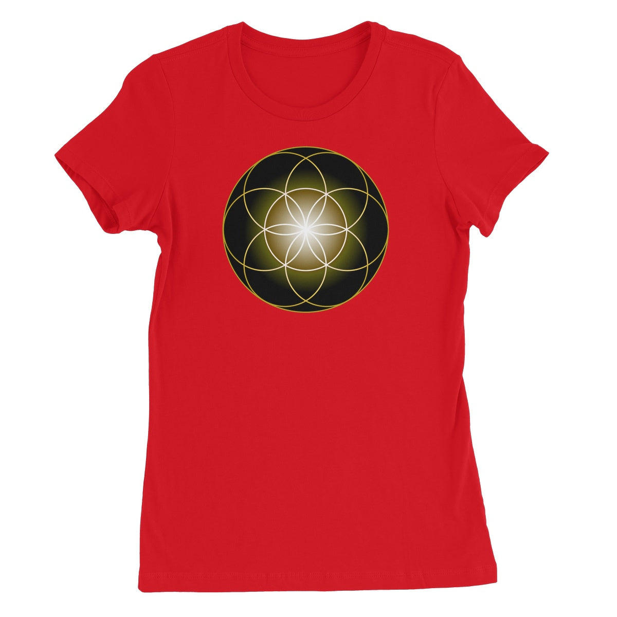 Seed of Life in Gold Women's Favourite T-Shirt - Nature of Flowers