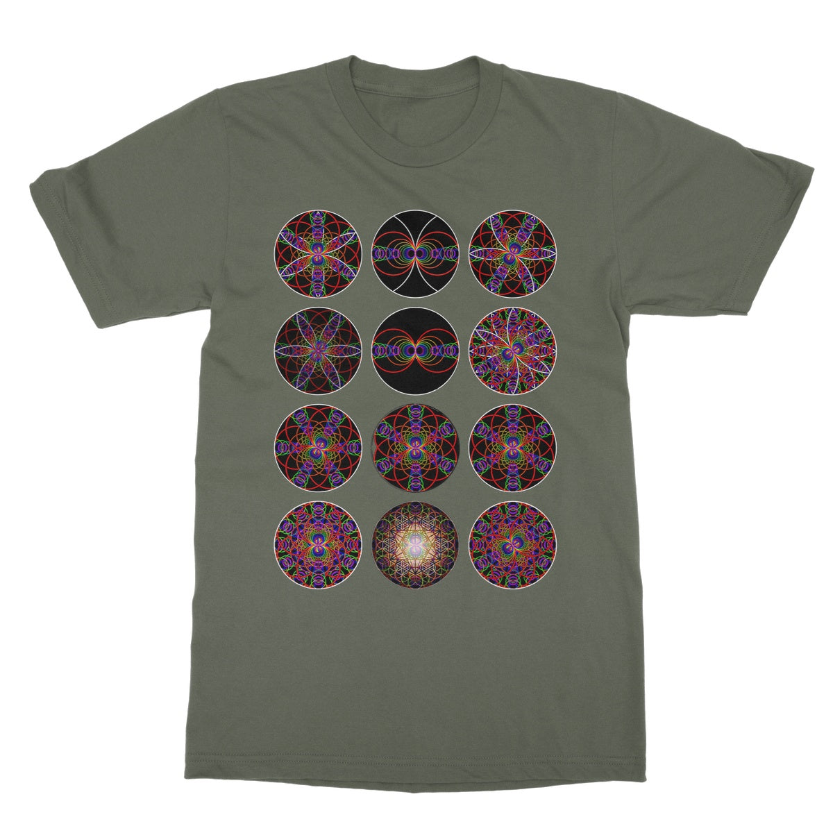 12 variations of sound waves electromagnetic energy 1 Softstyle T-Shirt
