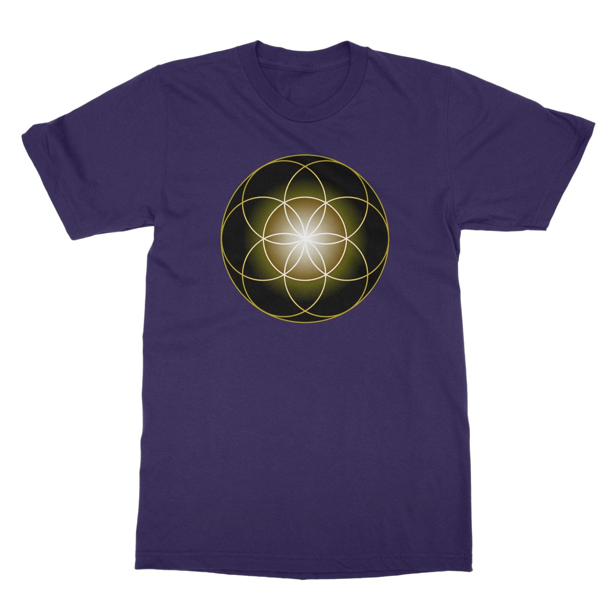 Seed of Life in Gold T-Shirt - Nature of Flowers